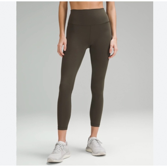 Lululemon Wunder Under Train High-Rise Tight 25" in Dark Green Size 8 - Picture 1 of 5